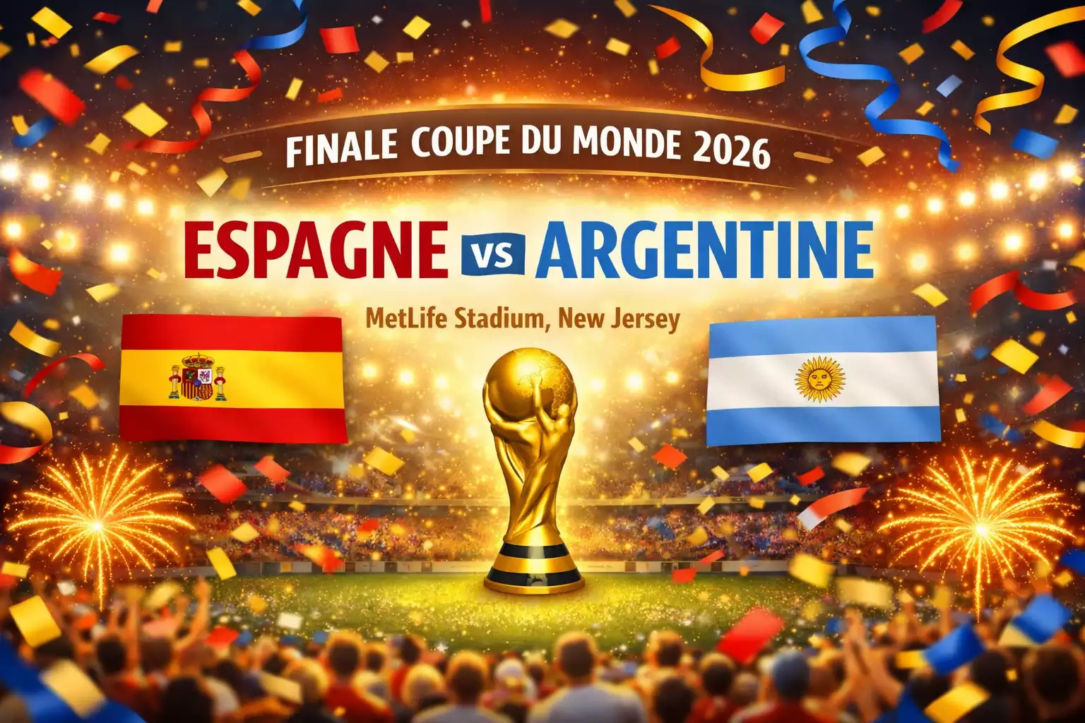 Finale Coupe du Monde 2026 : Espagne – Argentine, le choc ultime pour le titre mondial