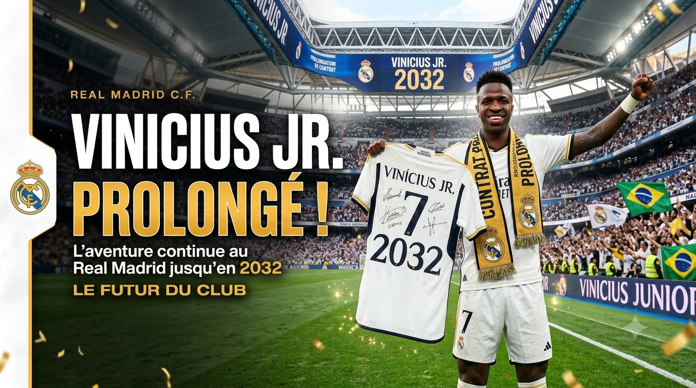 Prolongation de Vinicius Jr au Real Madrid jusqu'en 2032 : Les coulisses d'un accord historique
