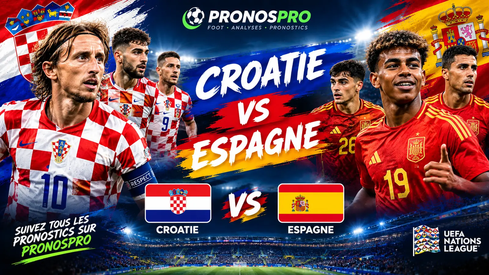 Croatie – Espagne : les champions du monde veulent confirmer leur domination