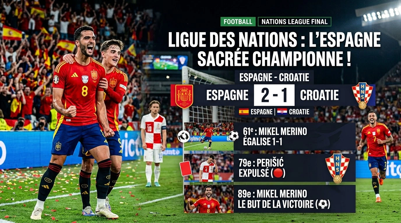 Croatie – Espagne : la Roja renverse les Croates grâce à un doublé de Merino