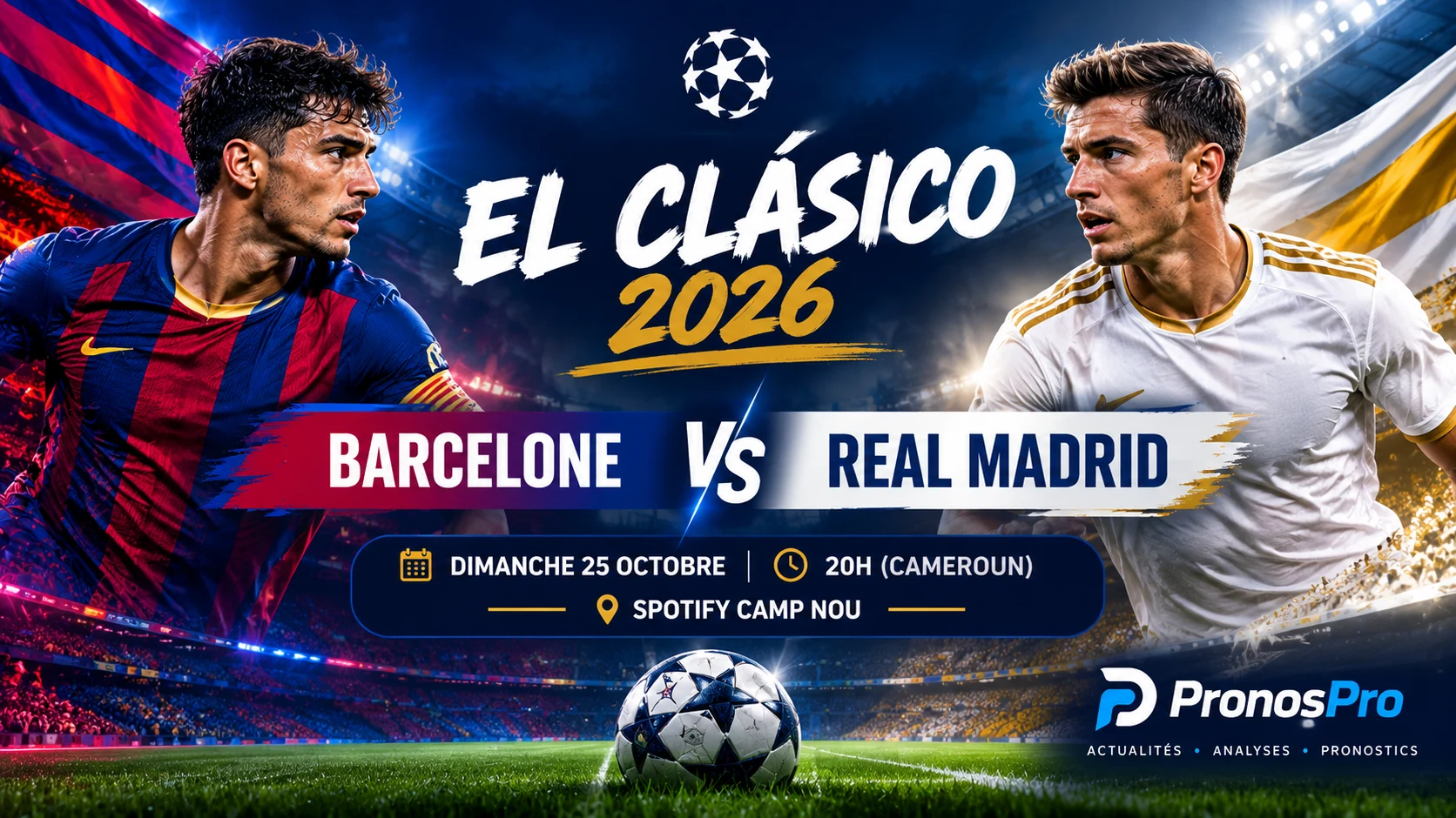 Clasico 2026 : Barcelone reçoit le Real Madrid dans un choc décisif pour la Liga