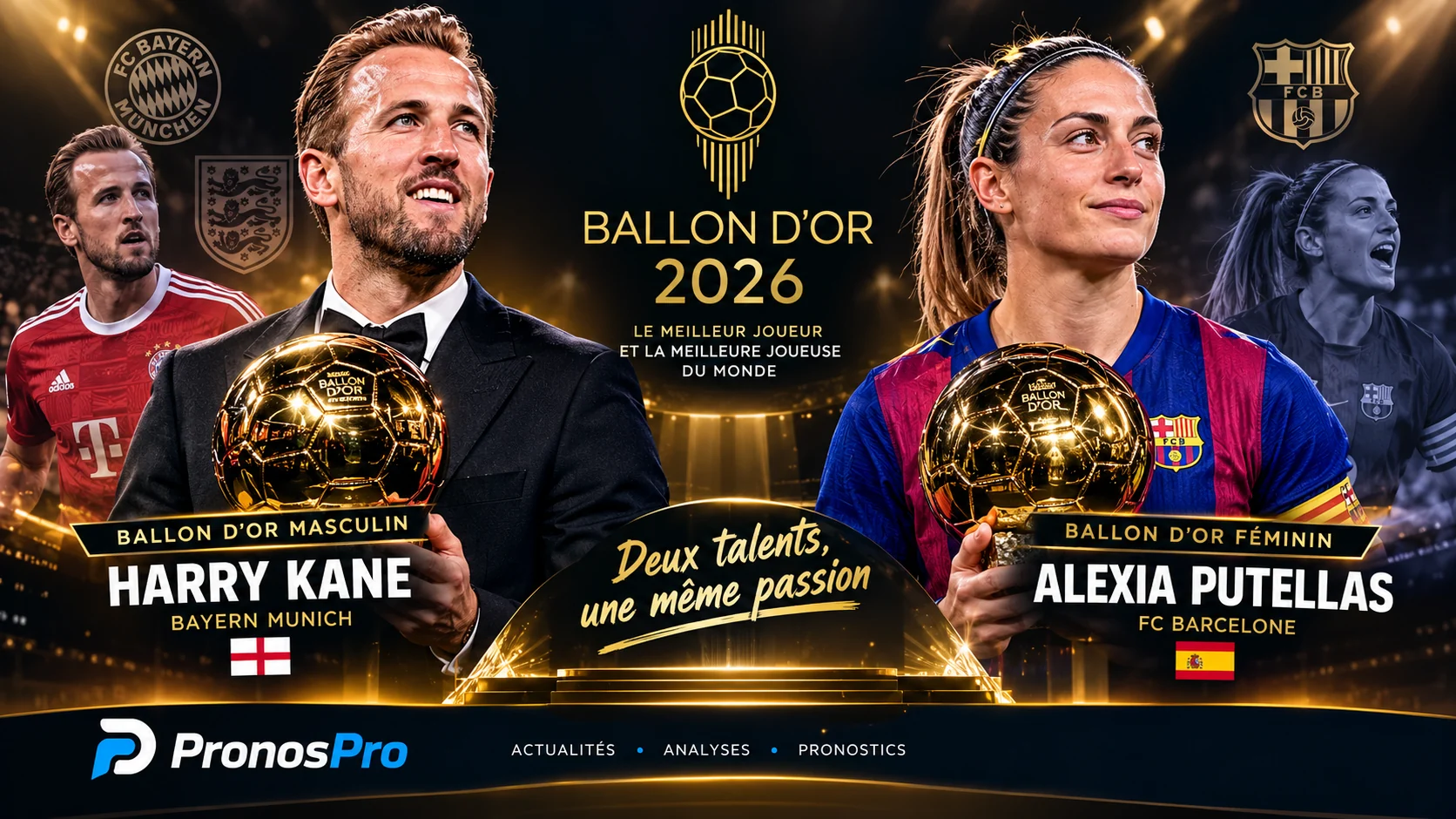 Ballon d’Or 2026 : Harry Kane et Alexia Putellas au sommet du football mondial
